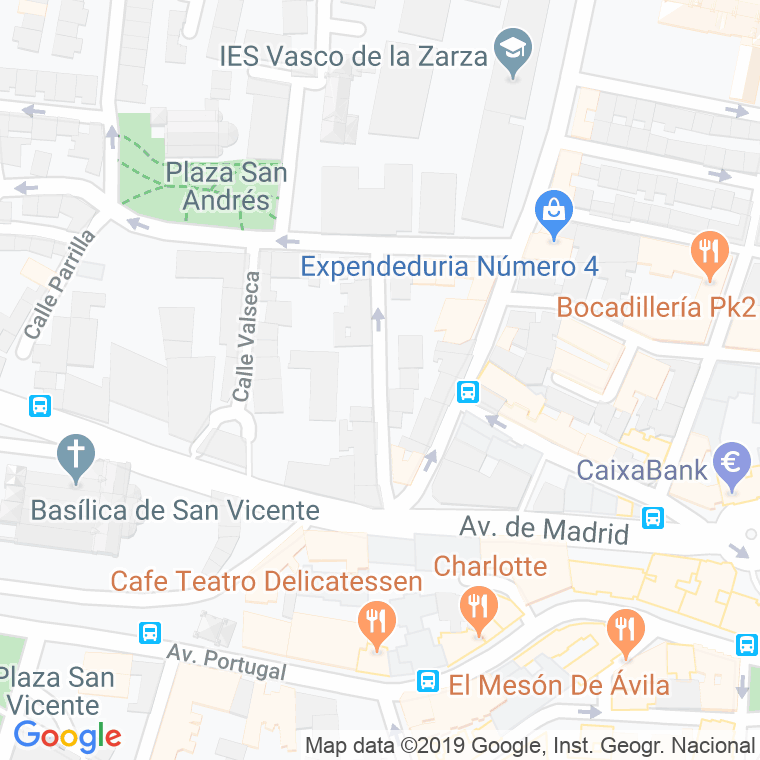 Código Postal calle Solis en Ávila