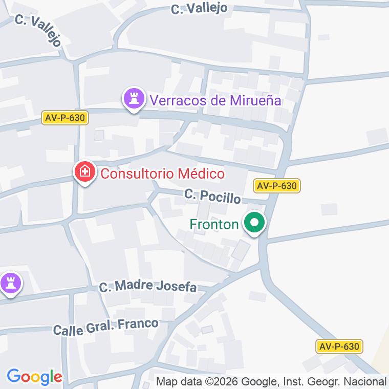 Código postal de Calle Pocillo en Mirueña de los Infanzones