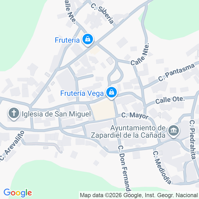 Código postal de Calle Iglesia en Zapardiel de la Cañada