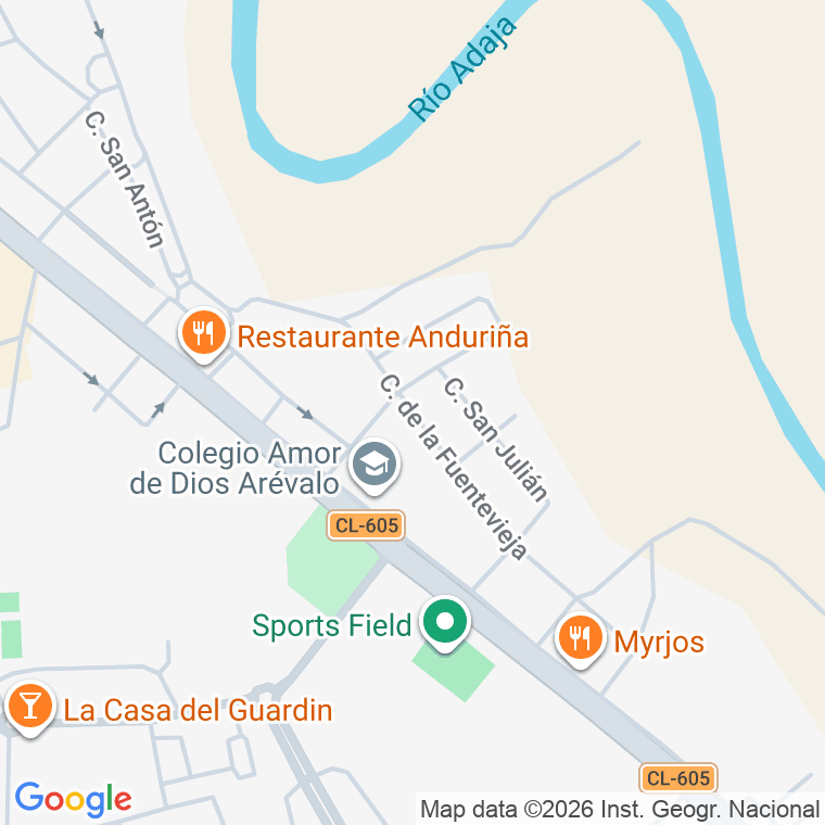 Código postal de Calle Fuente Vieja (de La) en Arevalo