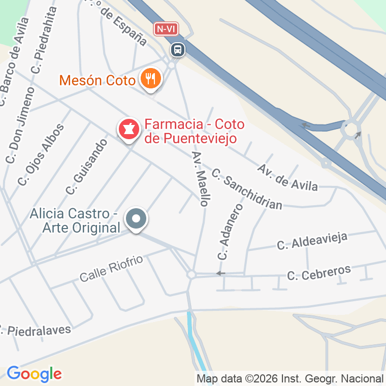 Código postal de Calle Orbita en Coto de Puente Viejo