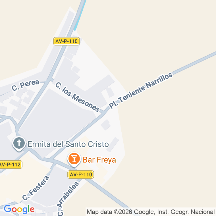 Código postal de Plaza Teniente Narrillos en San Juan de la Encinilla
