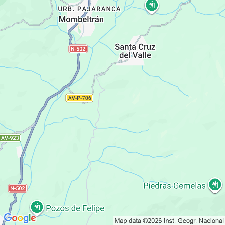 Código postal de Calle Ladera Campo en Santa Cruz del Valle