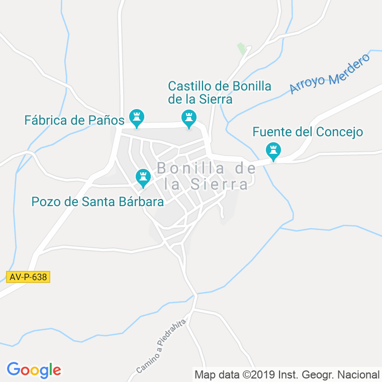 Código Postal de Bonilla De La Sierra en Ávila