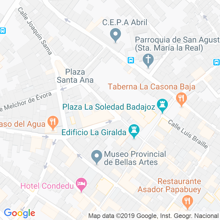 Código Postal calle Duque De San German en Badajoz
