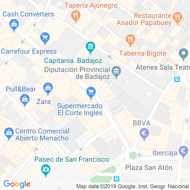 Código Postal calle Juan Carlos I   (Impares Del 5 Al Final)  (Pares Del 6 Al Final) en Badajoz