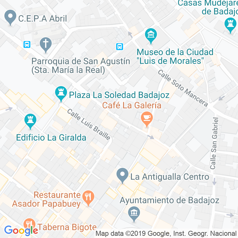 Código Postal calle Arias Montano   (Impares Del 1 Al 3)  (Pares Del 2 Al 6) en Badajoz