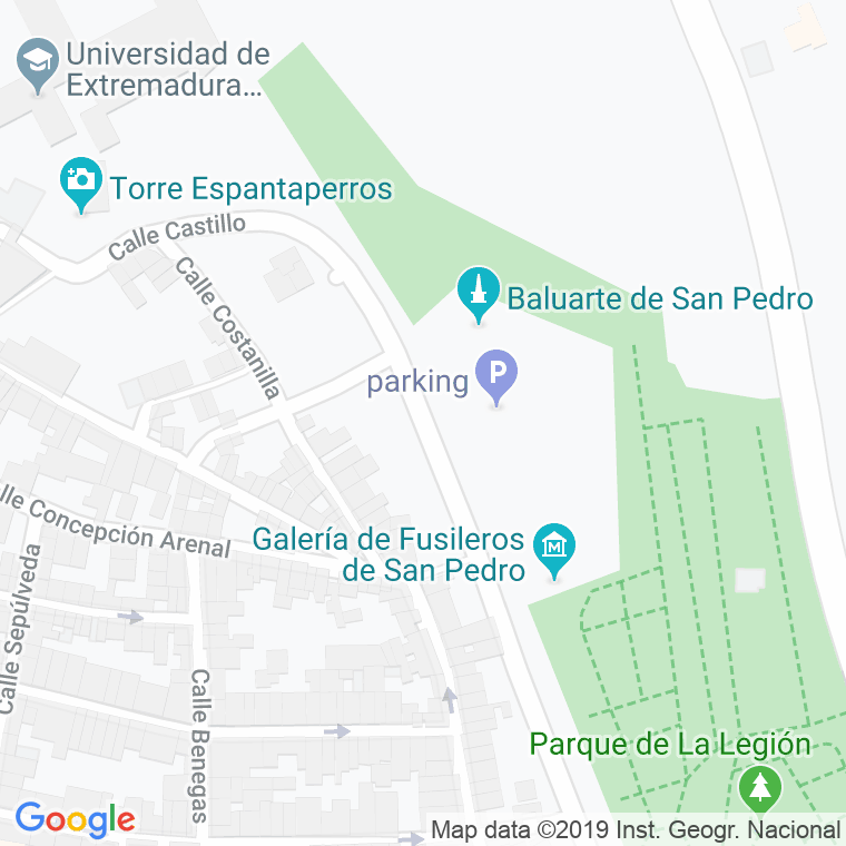 Código Postal calle Campillo en Badajoz