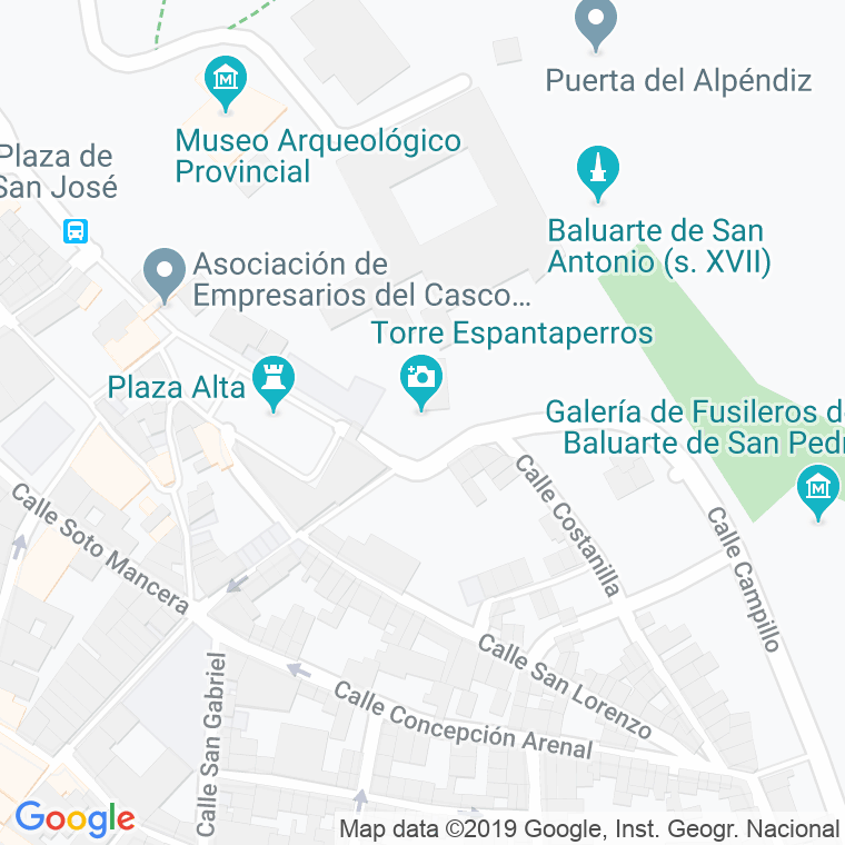 Código Postal calle Costanilla en Badajoz