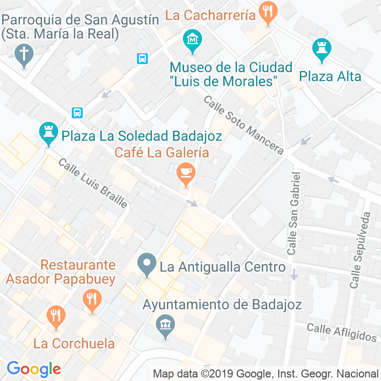 Código Postal calle Montesinos en Badajoz