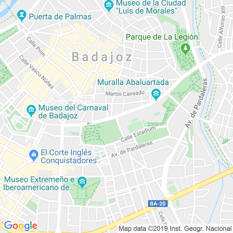 Código Postal calle Pilar, ronda (Impares Del 1 Al Final)  (Pares Del 2 Al Final) en Badajoz