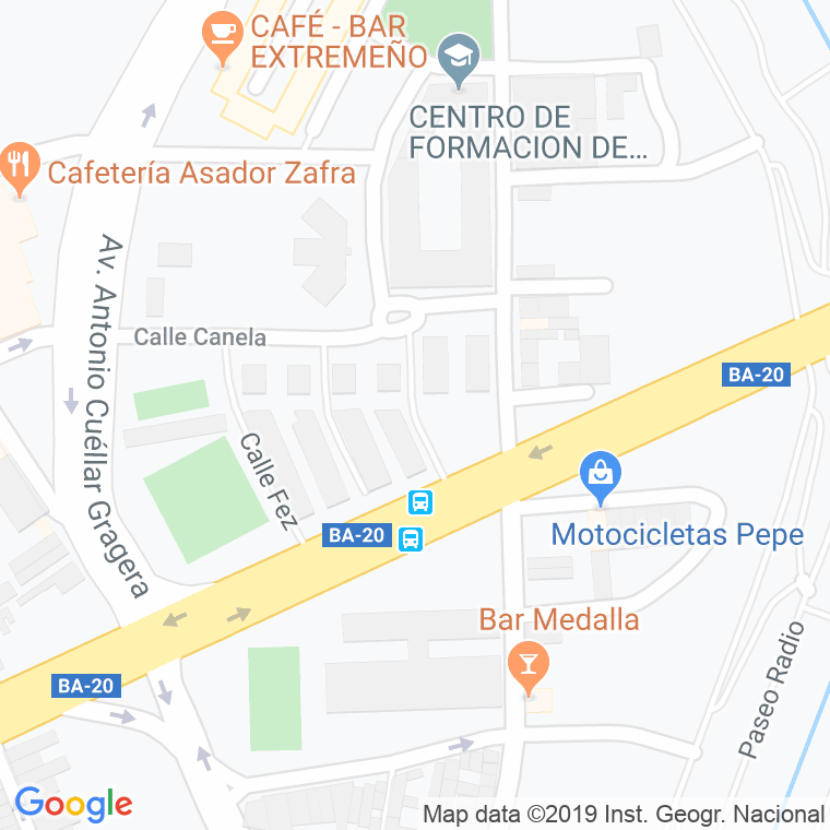 Código Postal calle Berna en Badajoz