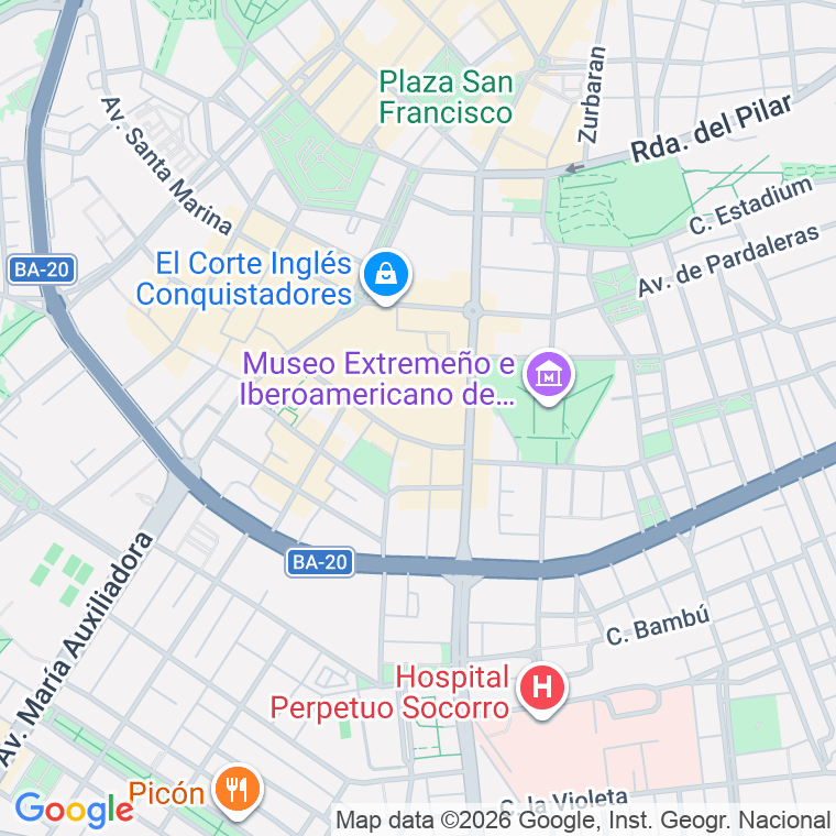 Código postal de Europa, Avenida en Badajoz