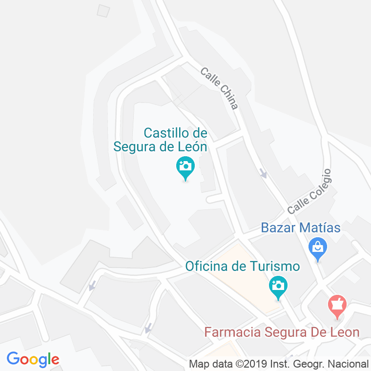 Código Postal calle Castillo De Segura De Leon en Badajoz