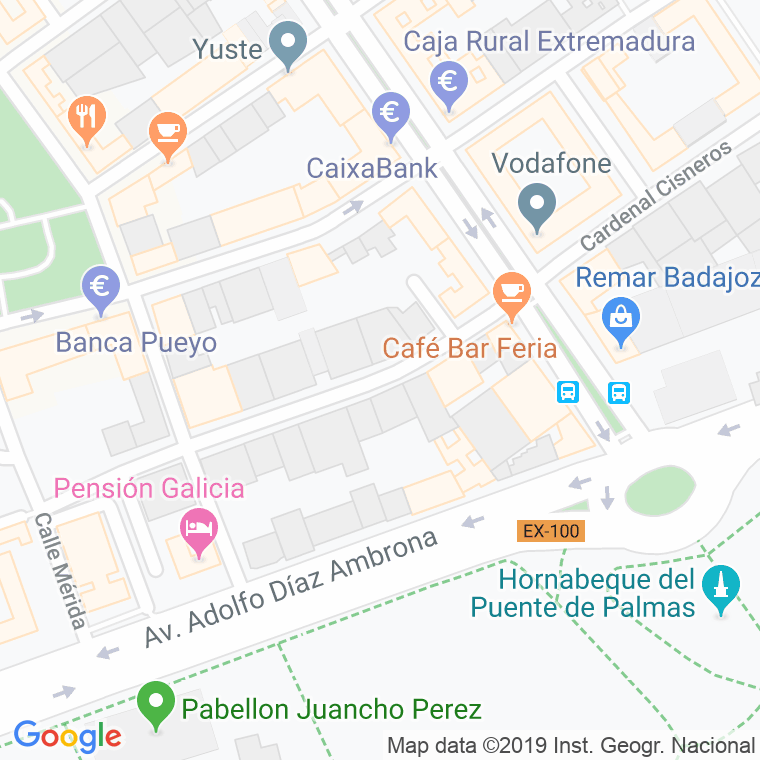 Código Postal calle Manuel Godoy en Badajoz