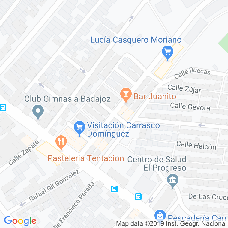Código Postal calle Adel Pinna en Badajoz