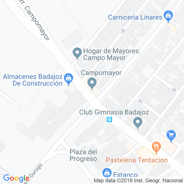 Código Postal calle Complejo Campomayor en Badajoz