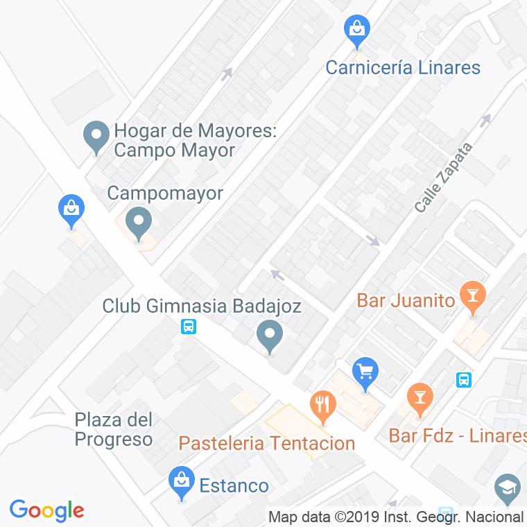Código Postal calle Melilla en Badajoz