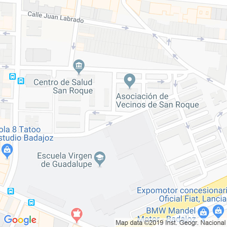 Código Postal calle Cesar Diez Vara en Badajoz