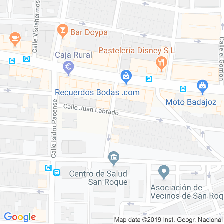 Código Postal calle Diego Hurtado De Mendoza en Badajoz