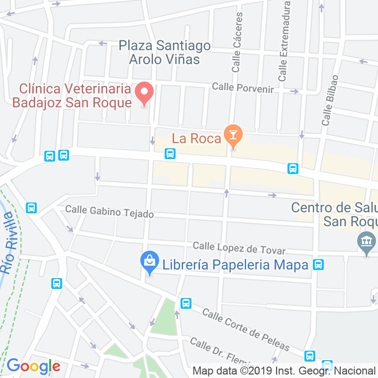 Código Postal calle Fray Luis De Granada en Badajoz