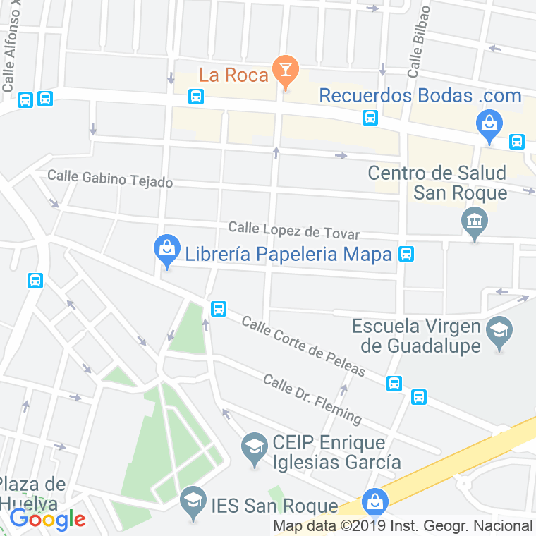 Código Postal calle Romero De Cepeda en Badajoz
