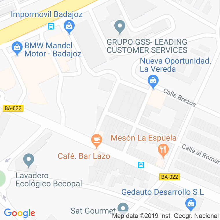 Código Postal calle Romero, 1/a, travesia en Badajoz