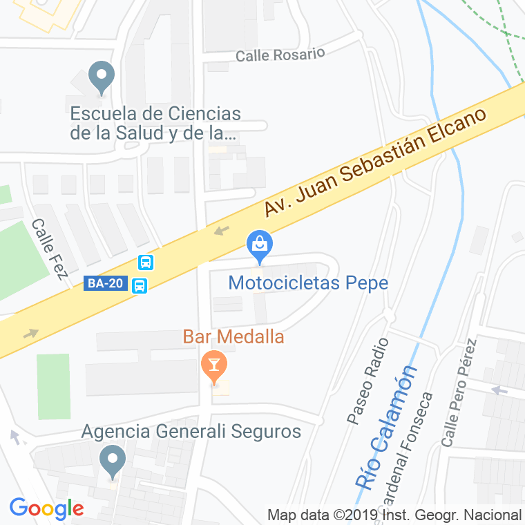 Código Postal calle Fernandez De Enciso en Badajoz