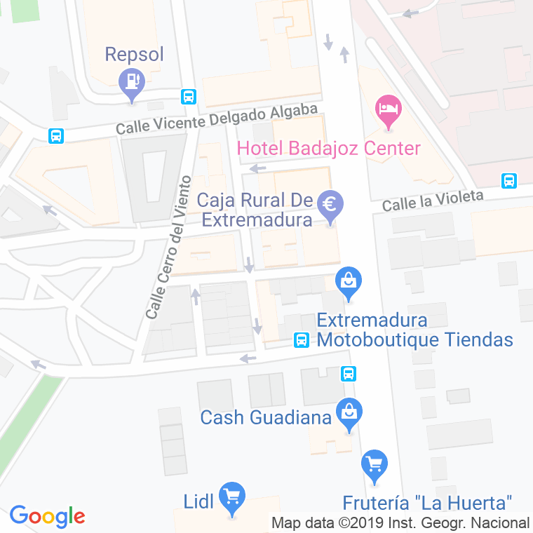 Código Postal calle Fernando Pinna Casas en Badajoz