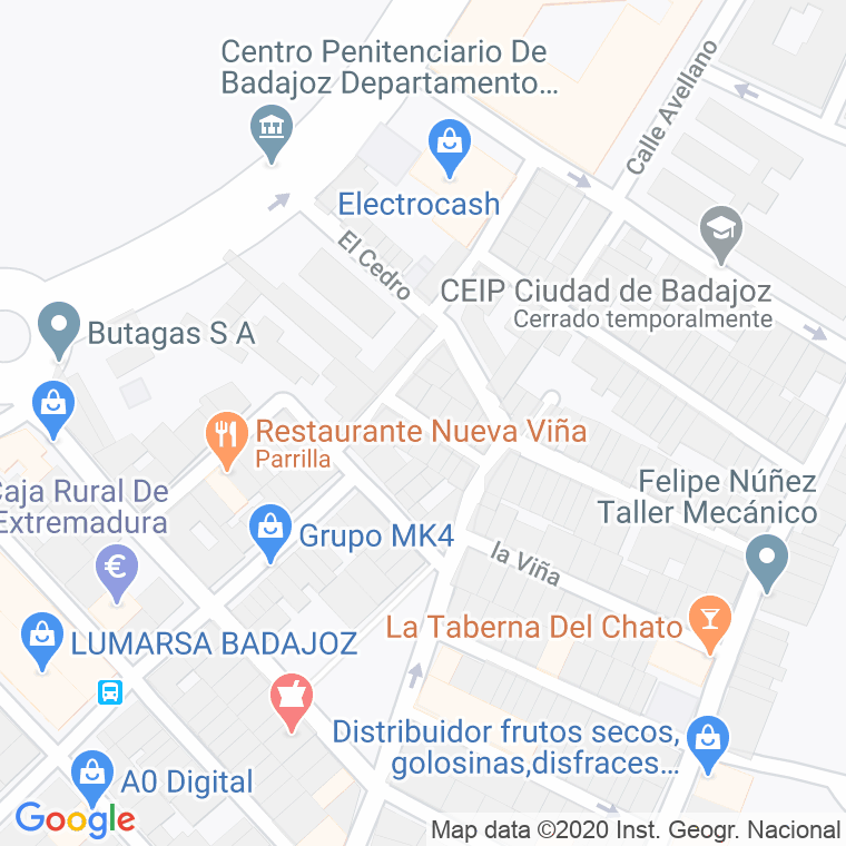 Código Postal calle Drago, El en Badajoz