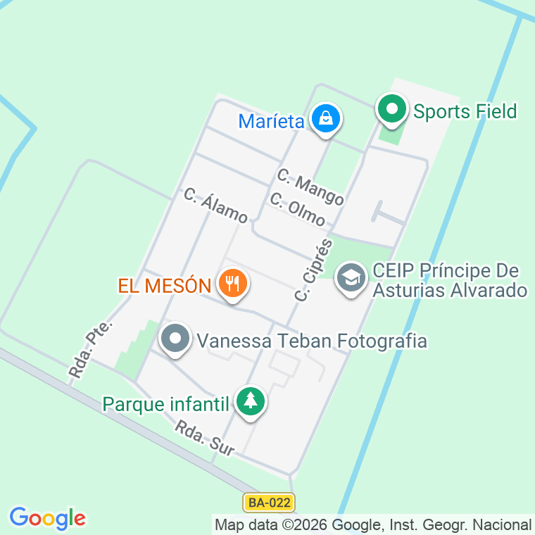Código postal de Alvarado en Badajoz
