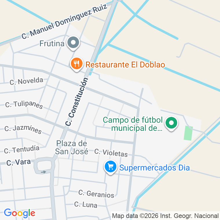 Código postal de Calle Donoso Cortes en Valdelacalzada