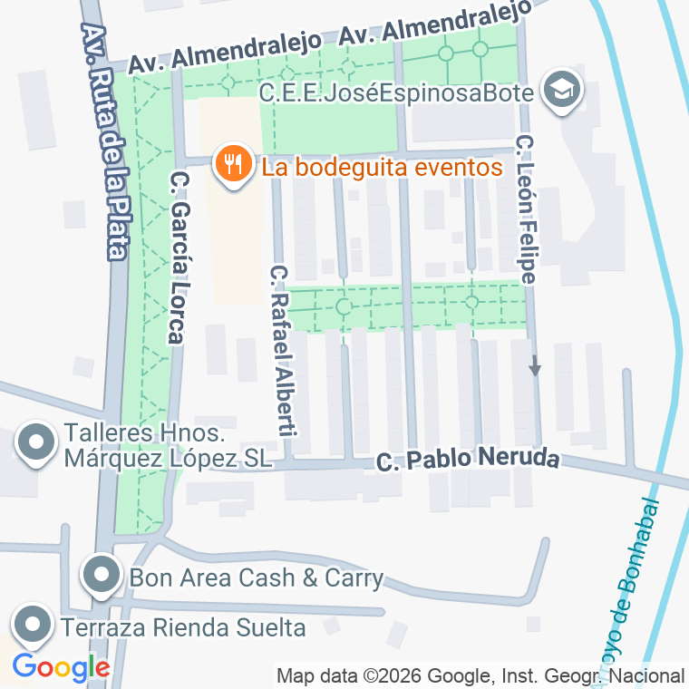 Código postal de Calle Camilo Jose Cela en Villafranca de los Barros