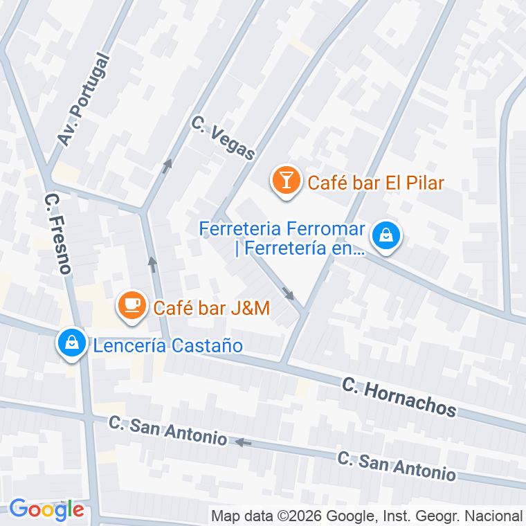 Código postal de Calle Virgen del Pilar en Villafranca de los Barros
