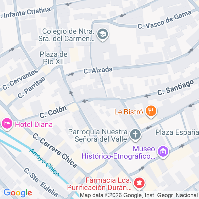 Código postal de Calle Virgen Milagrosa en Villafranca de los Barros