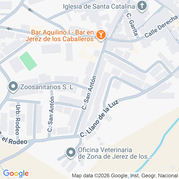 Código postal de Calle San Anton en Jerez de los Caballeros