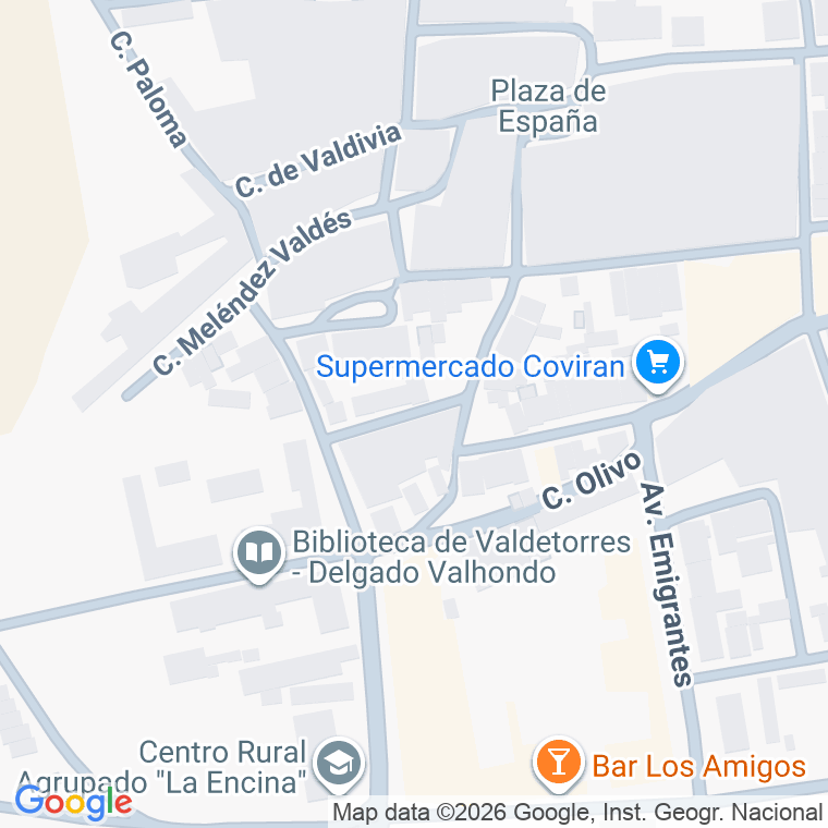 Código postal de Calle Nuñez de Balboa en Valdetorres