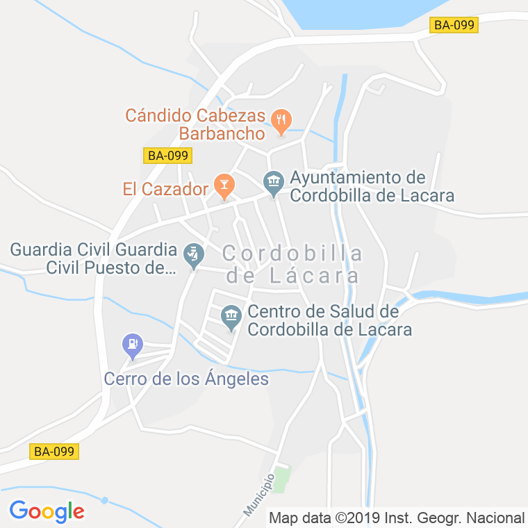 Código Postal de Cordobilla De Lacara en Badajoz