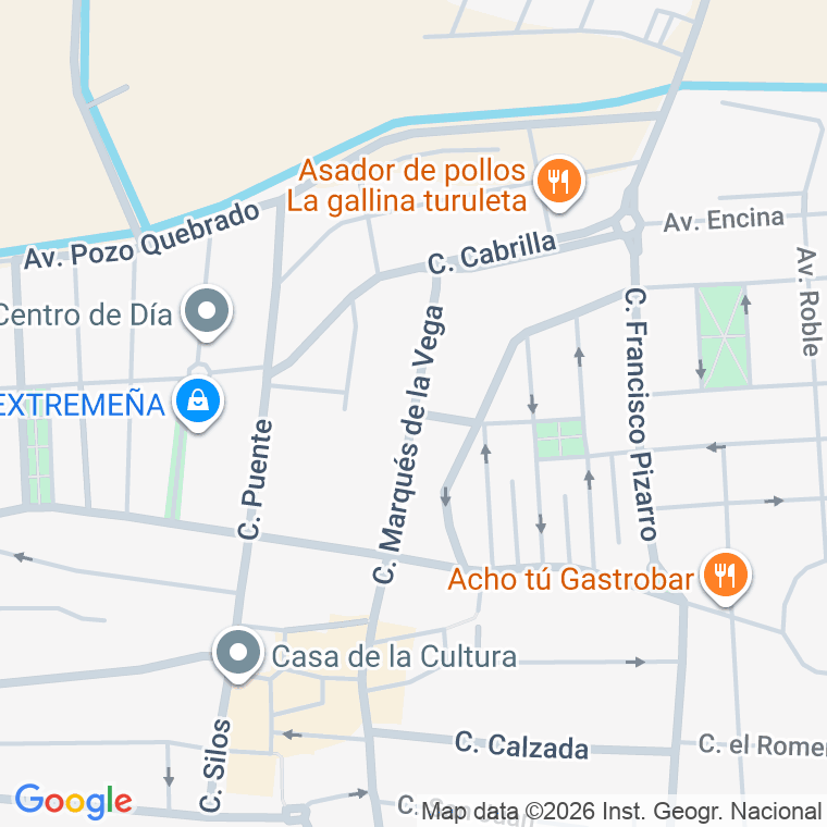 Código postal de Calle Marques de la Vega en Puebla de la Calzada