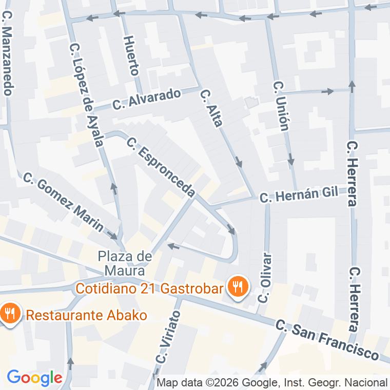 Código postal de Calle Espronceda en Villanueva de la Serena