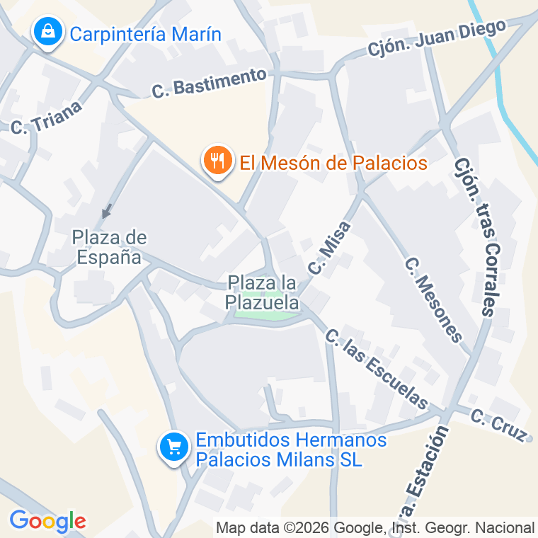 Código postal de Plaza la Plazuela en Casas de Reina