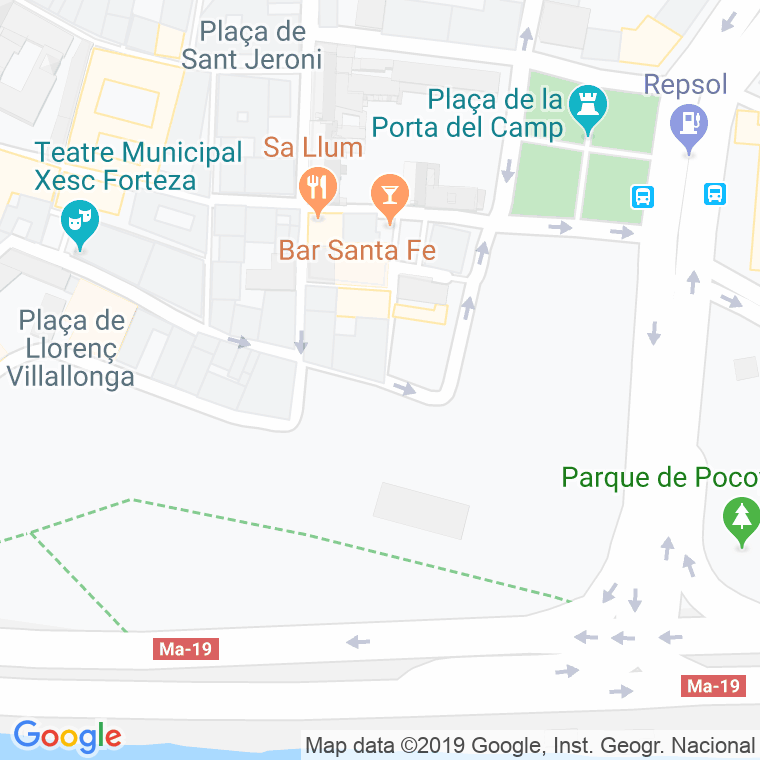 Código Postal calle Bastio Del Princep, cerro en Palma de Mallorca