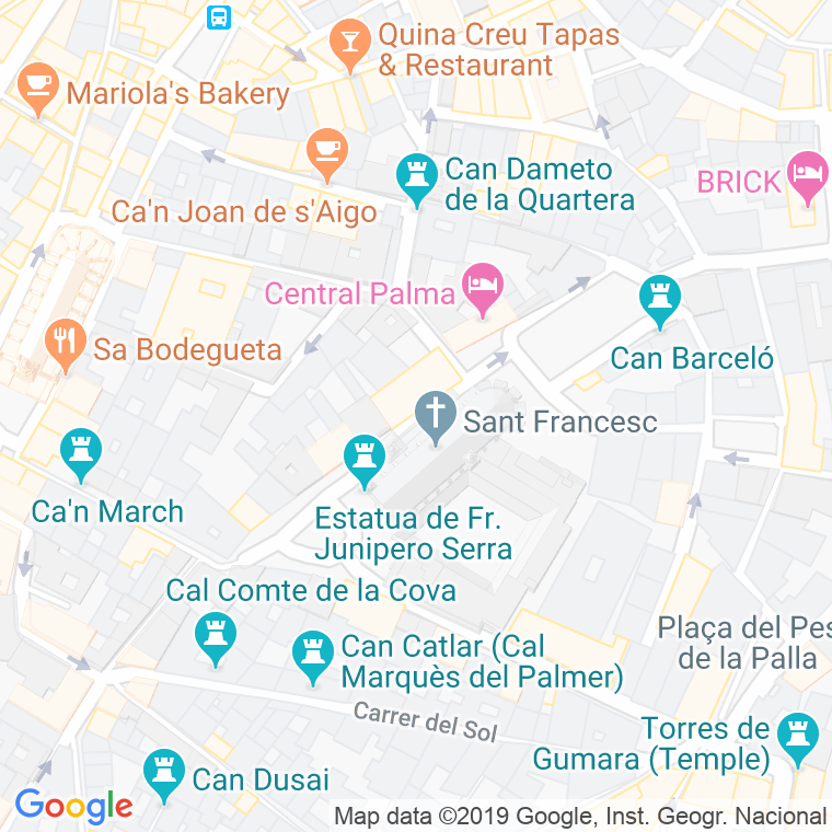 Código Postal calle Can Troncoso en Palma de Mallorca