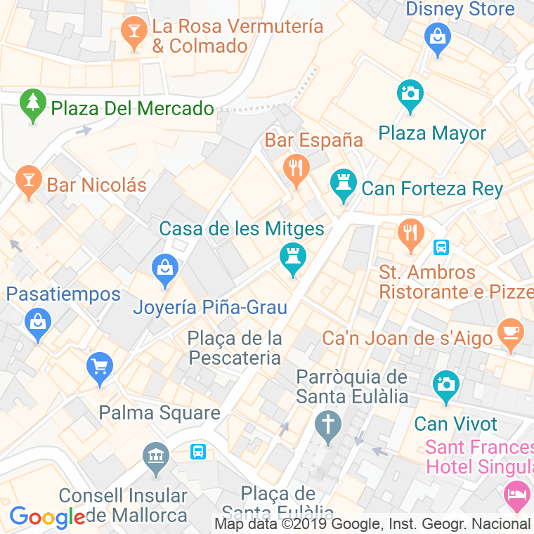 Código Postal calle Capita Maura en Palma de Mallorca