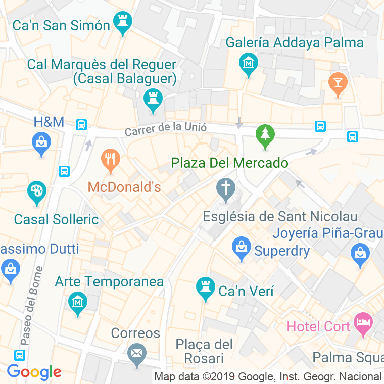 Código Postal calle Guixers en Palma de Mallorca