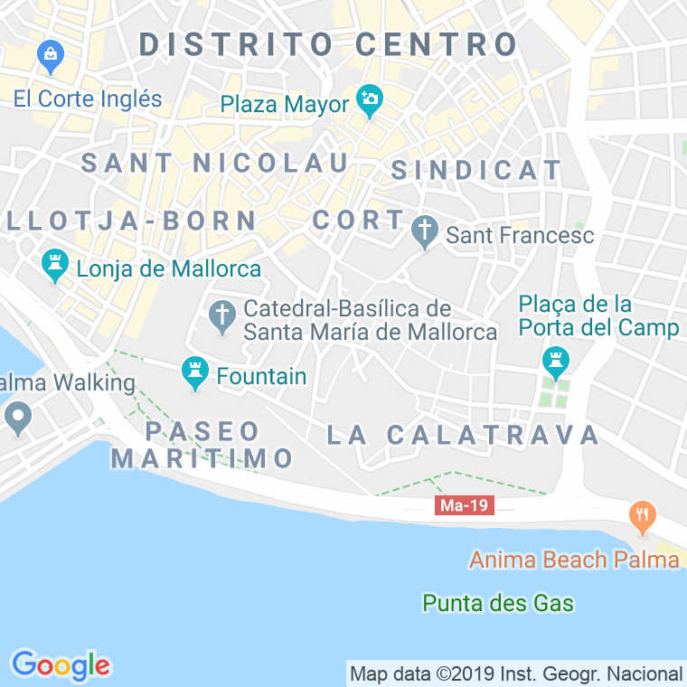 Código Postal calle Port Fangos en Palma de Mallorca