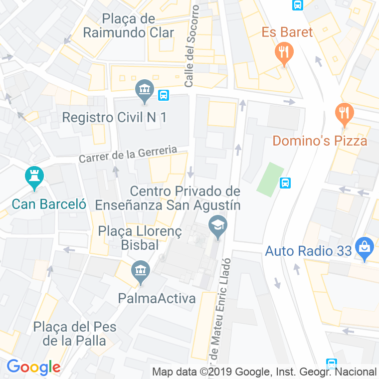 Código Postal calle Fra Cuñado en Palma de Mallorca
