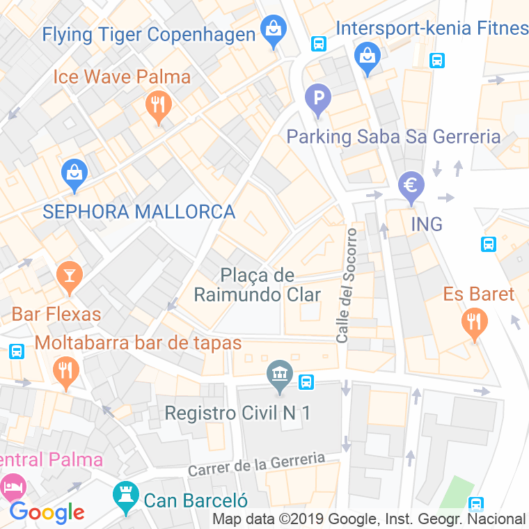 Código Postal calle Hostal De Santanyi en Palma de Mallorca