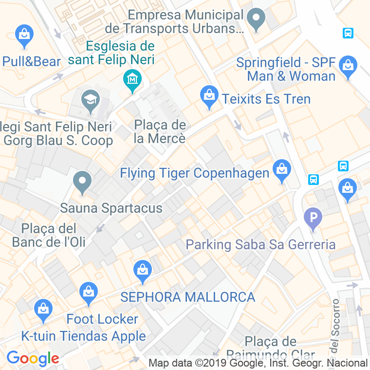 Código Postal calle Quartereta en Palma de Mallorca