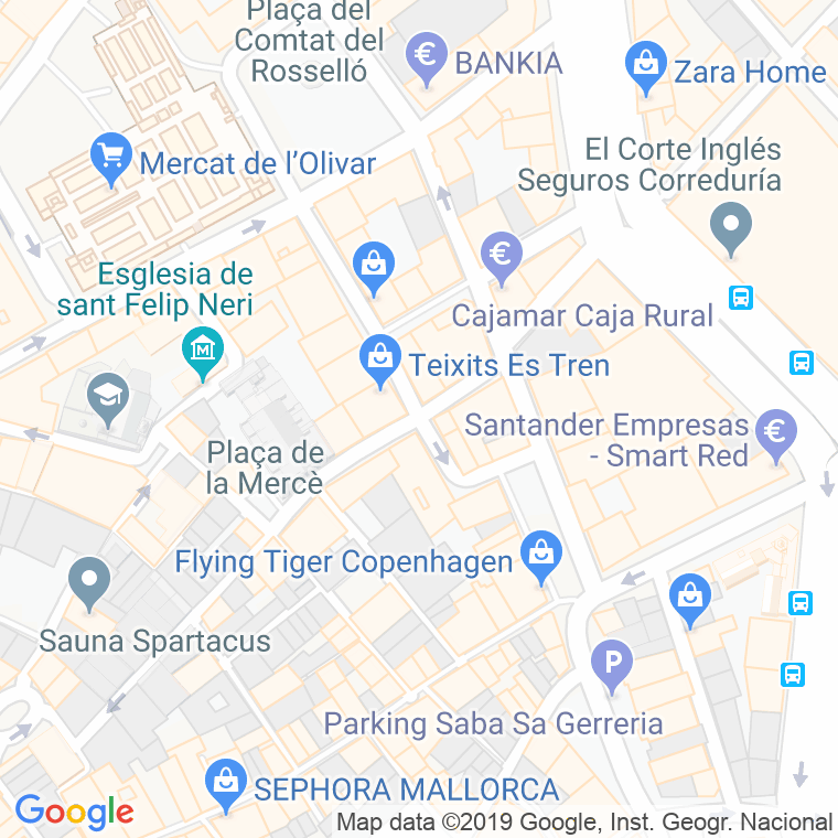 Código Postal calle Volta De La Merce en Palma de Mallorca